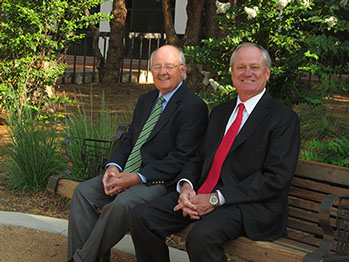 Tom Pitts and John Simpson at Texas Tech